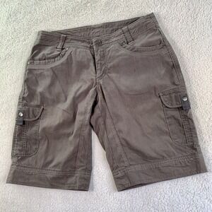 KUHL Cargo Shorts  Women's  Nylon Stretch 6 Pockets Hiking Outdoor